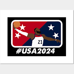 Olympics Basketball 2024 Posters and Art